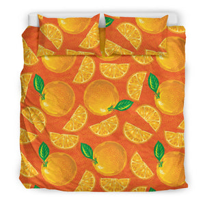 Orange Pattern background Bedding Set