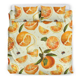 Orange Pattern Bedding Set
