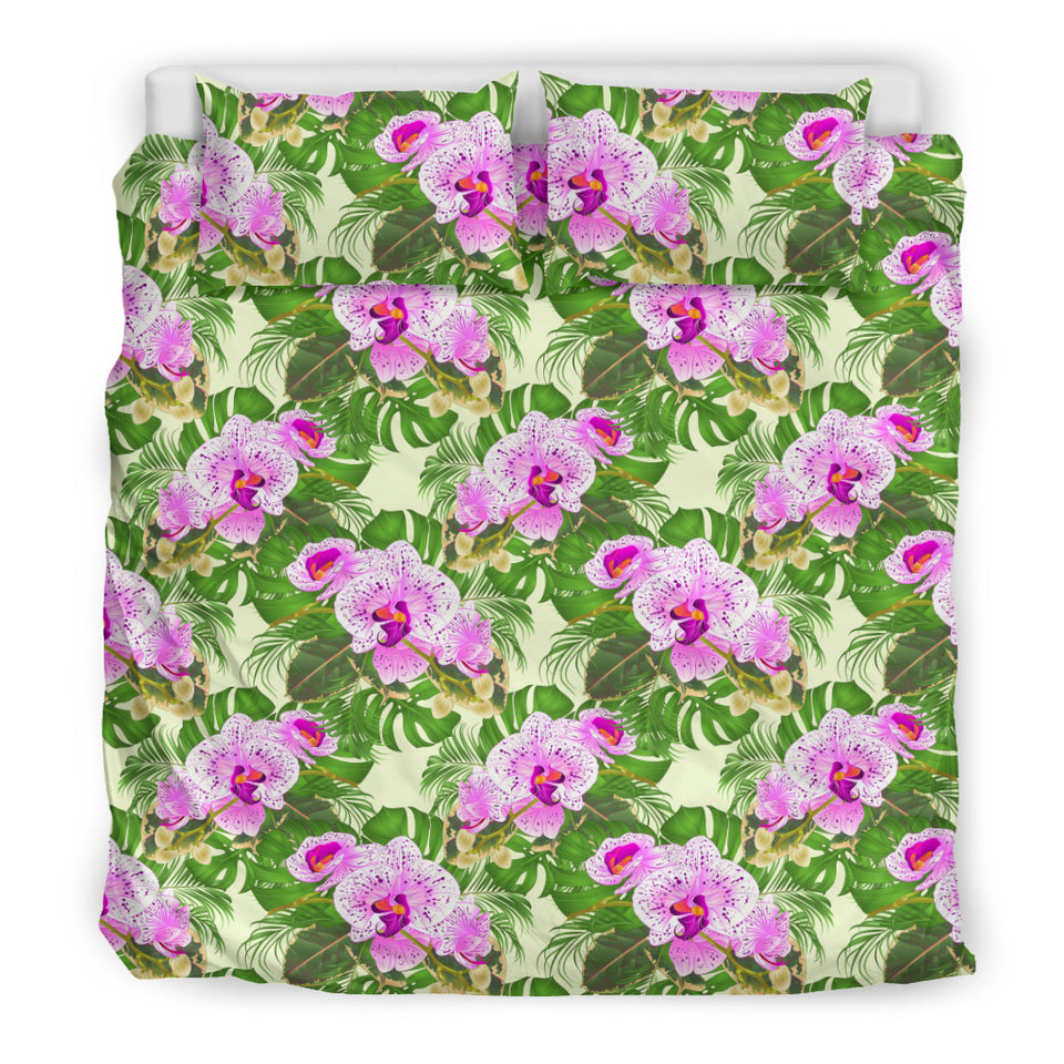 Orchid Leaves Pattern Bedding Set