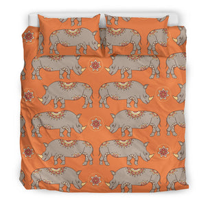 Rhino Pattern Theme Bedding Set