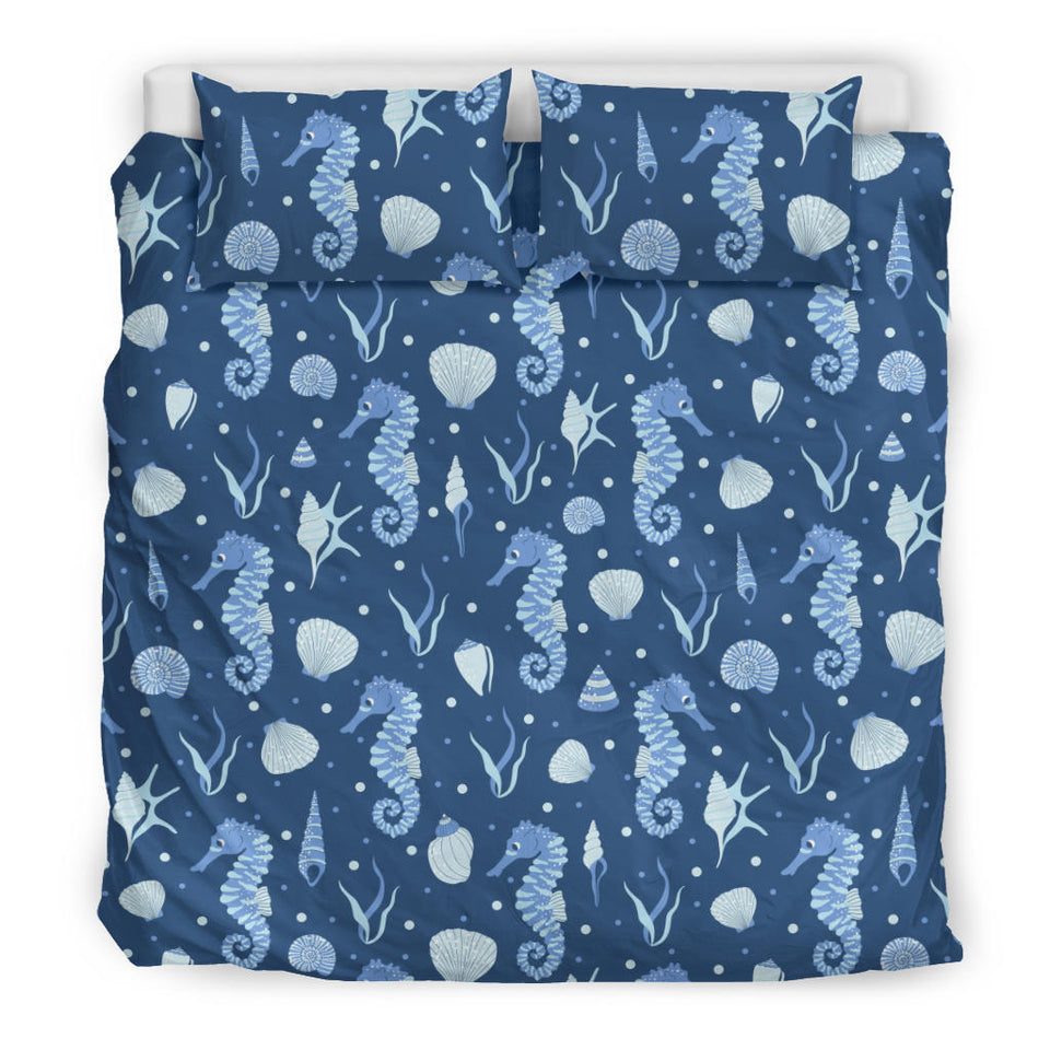 Seahorse Shell Pattern Bedding Set