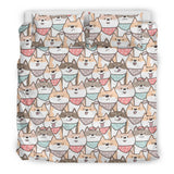 Shiba Inu Pattern Bedding Set