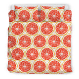 Sliced Grapefruit Pattern Bedding Set