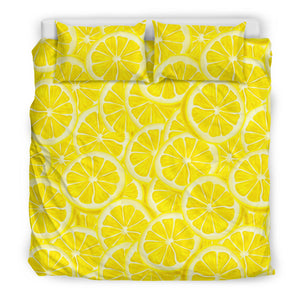 Sliced Lemon Pattern Bedding Set