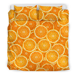 Sliced Orange Pattern Bedding Set