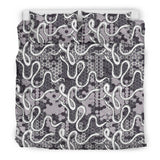 Snake Gray Pattern Bedding Set