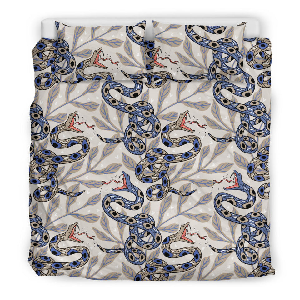 Snake Leaves Pattern Bedding Set