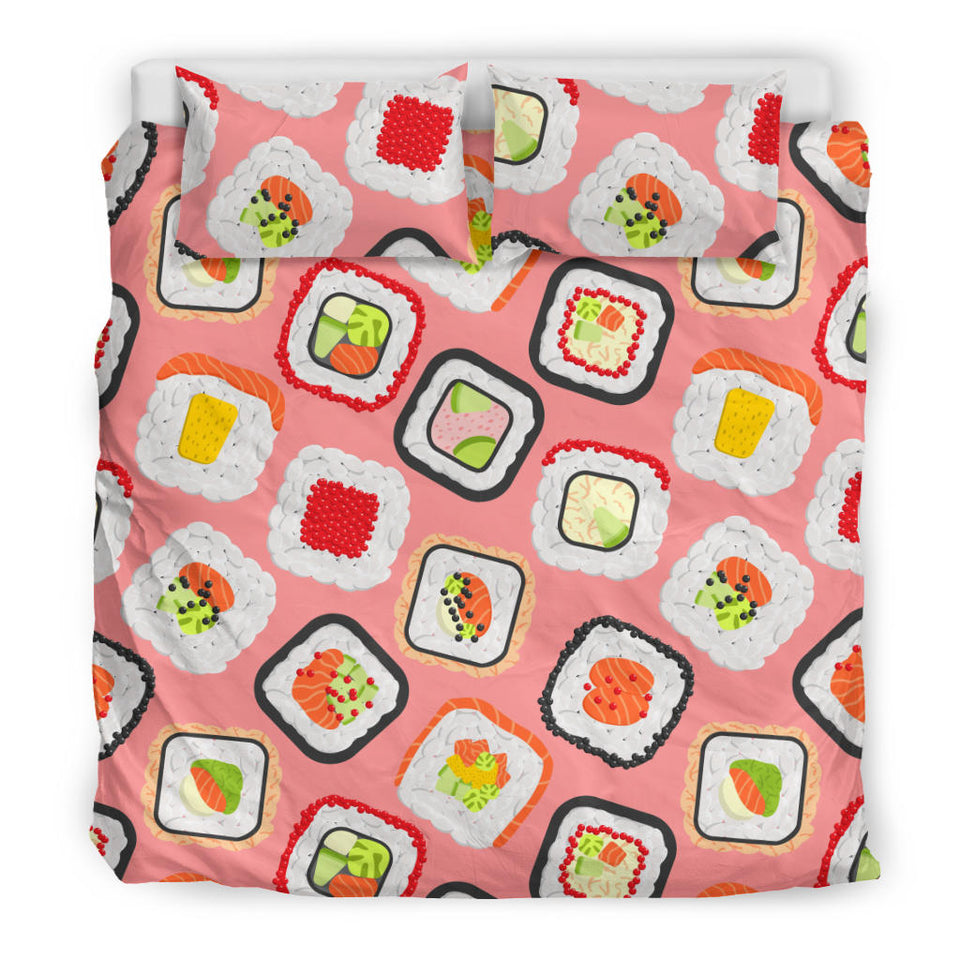 Sushi Roll Pattern Bedding Set