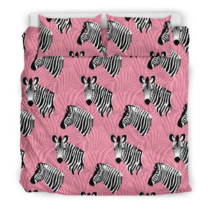 Zebra Head Pattern Bedding Set