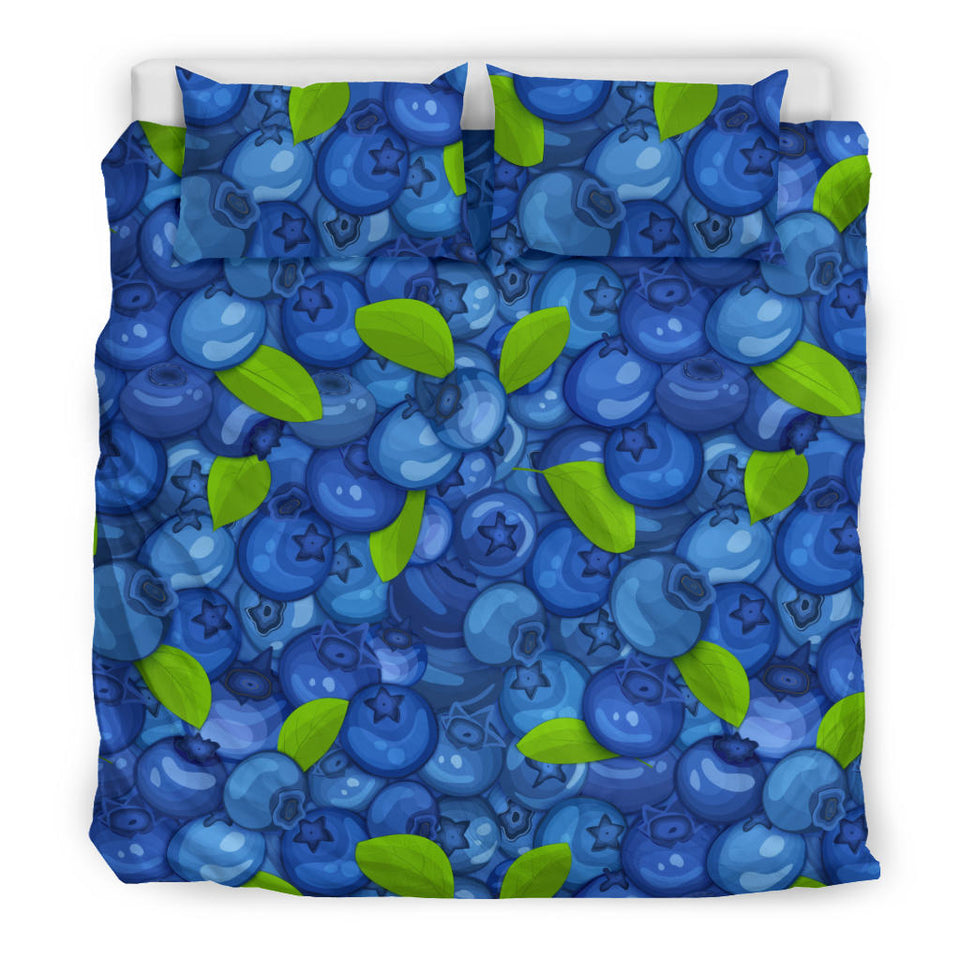 Blueberry Pattern Background Bedding Set Pillow