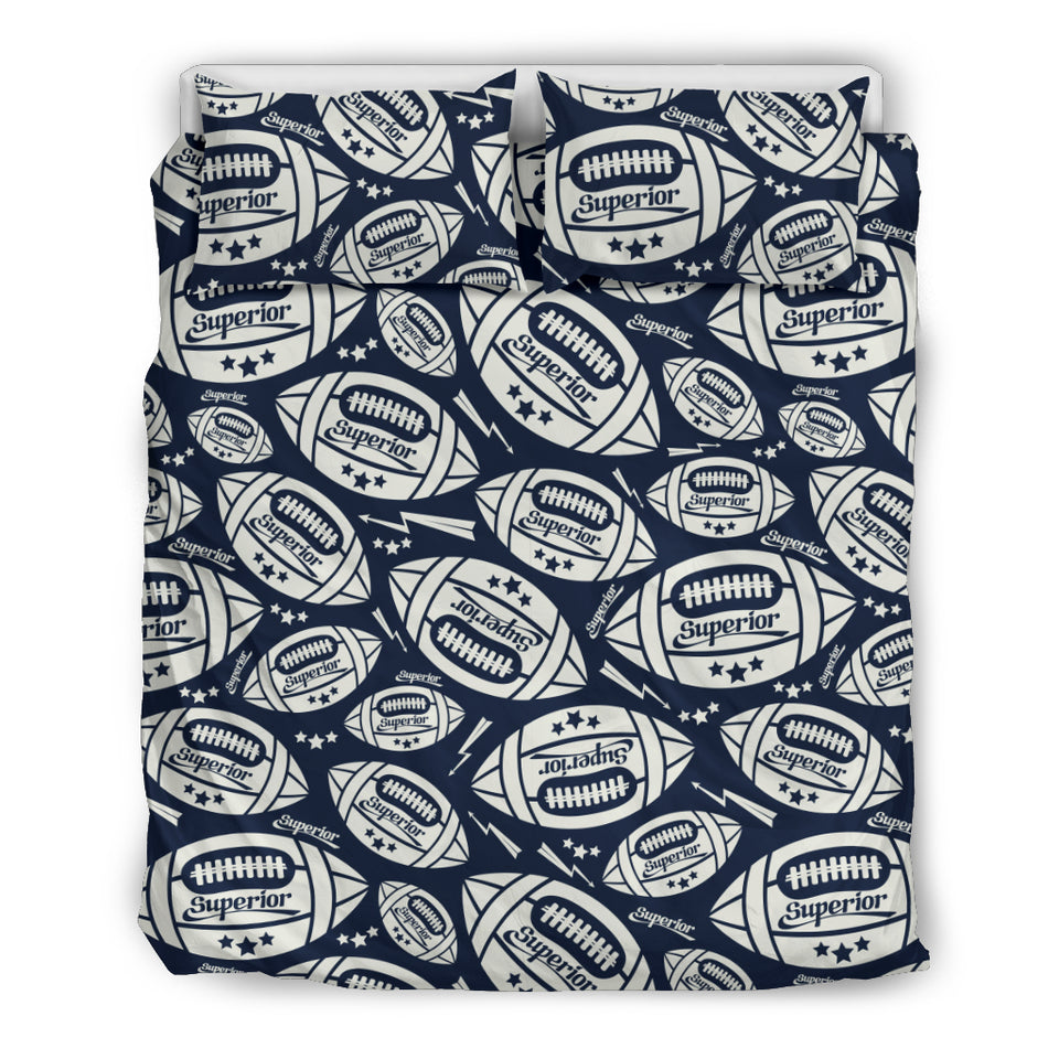 American Football Ball Pattern Bedding Set