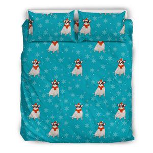 Fat Chihuahua Christmas Pattern Bedding Set