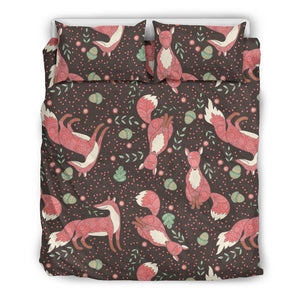 Fox Tribal Nut Pattern Bedding Set