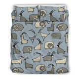 Goat Ram Pattern Bedding Set