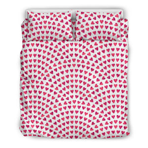 Heart Wave Pattern Bedding Set