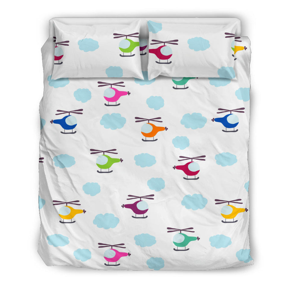 Helicopter Could Pattern Bedding Set