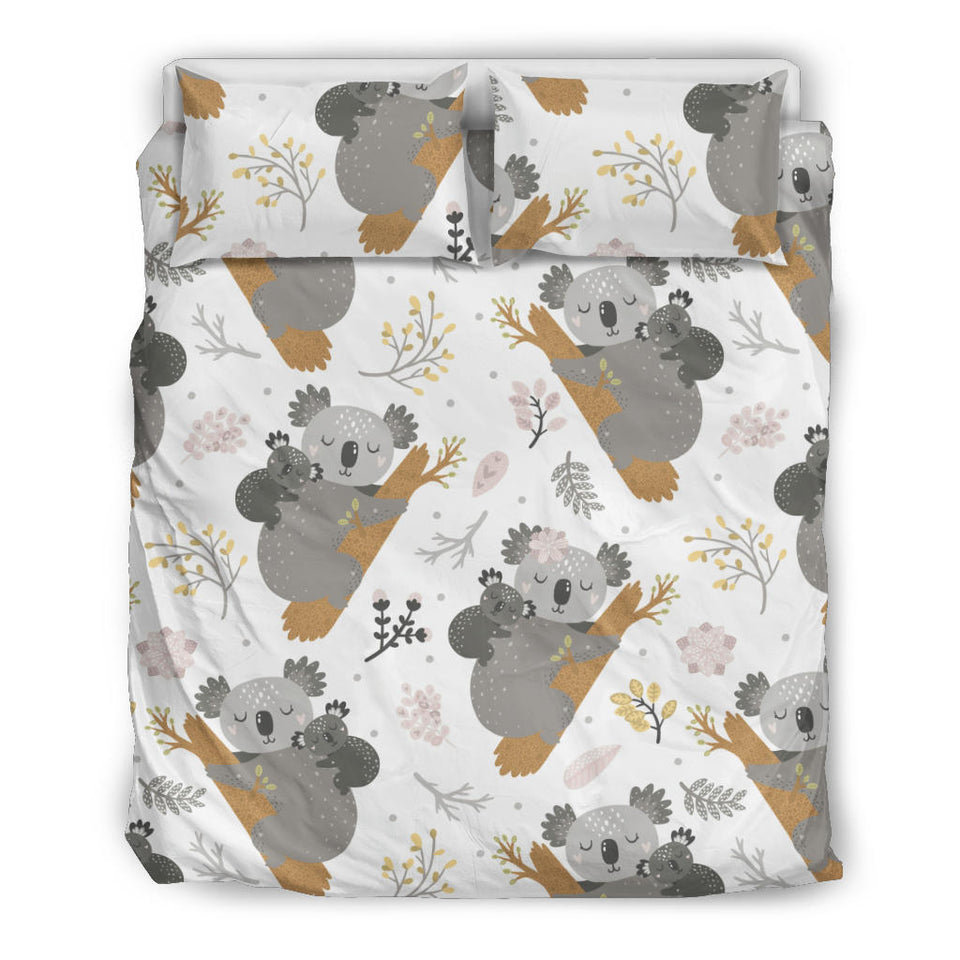 Koala Mom and Baby Pattern Bedding Set