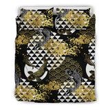 Koi Fish Carp Fish Japanese Pattern Bedding Set