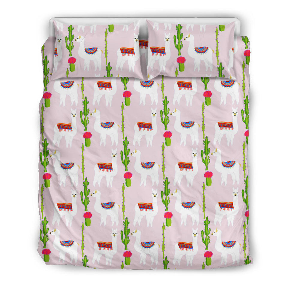 Llama Cactus Pattern Bedding Set