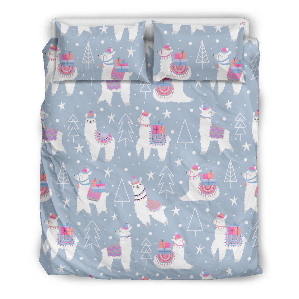 Llama Chirstmas Pattern Bedding Set