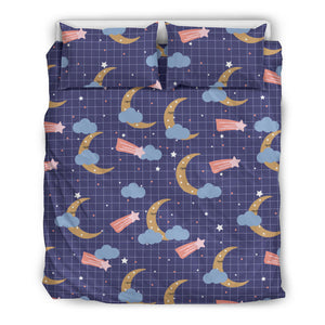 Moon Star Could Pattern Bedding Set