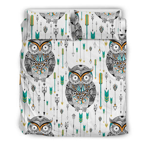 Owl Arrow Pattern Bedding Set