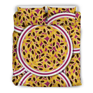 Passion Fruit Seed Pattern Bedding Set