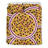 Passion Fruit Seed Pattern Bedding Set