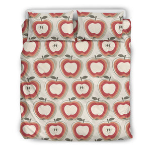 Red Apple Pattern Bedding Set