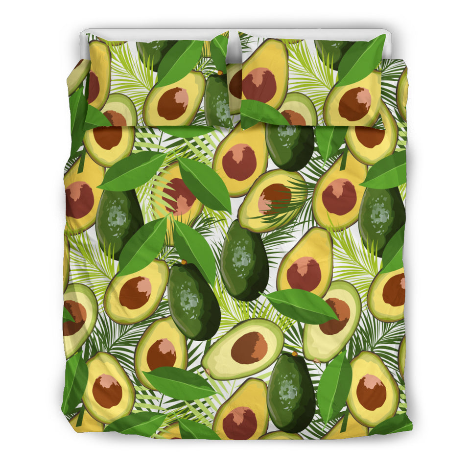 Avocado Leaves Pattern Bedding Set