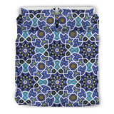 Blue Arabic Morocco Pattern Bedding Set