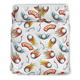 Bowling Strike Pattern Bedding Set