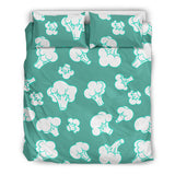 Broccoli Pattern Green background Bedding Set