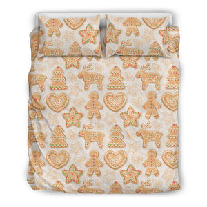 Christmas Ginger Cookie Pattern Bedding Set