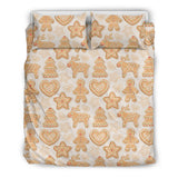 Christmas Ginger Cookie Pattern Bedding Set