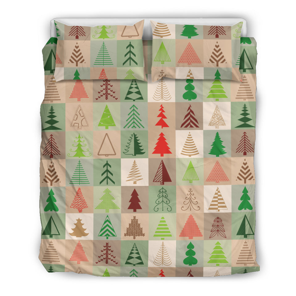 Christmas Tree Pattern Bedding Set