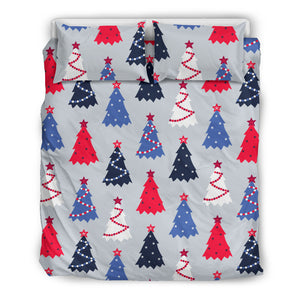 Christmas Tree Star Pattern Bedding Set