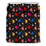 Colorful Crow Pattern Bedding Set