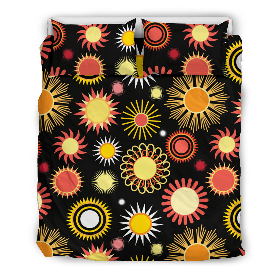 Colorful Sun Pattern Bedding Set