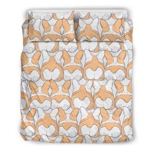 Corgi Bum Pattern Bedding Set