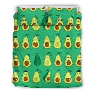 Cute Avocado Pattern Bedding Set