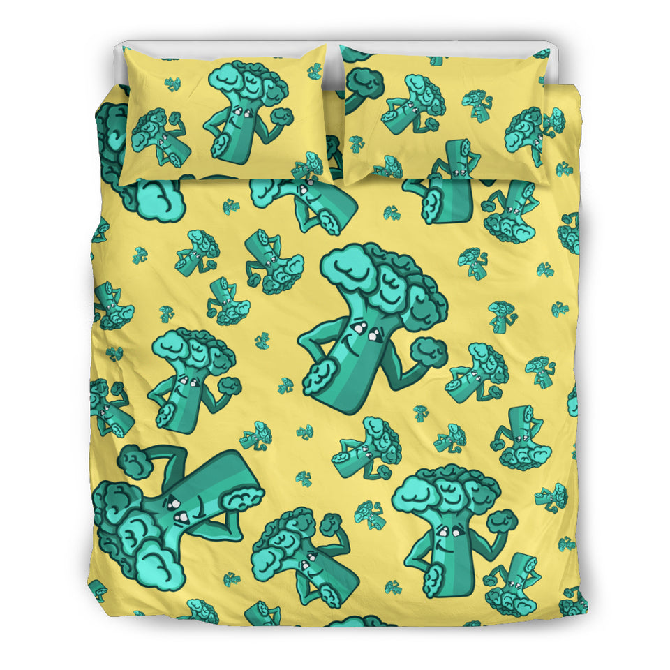 Cute Broccoli Pattern Bedding Set