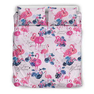 Flamingo Pink Pattern Bedding Set