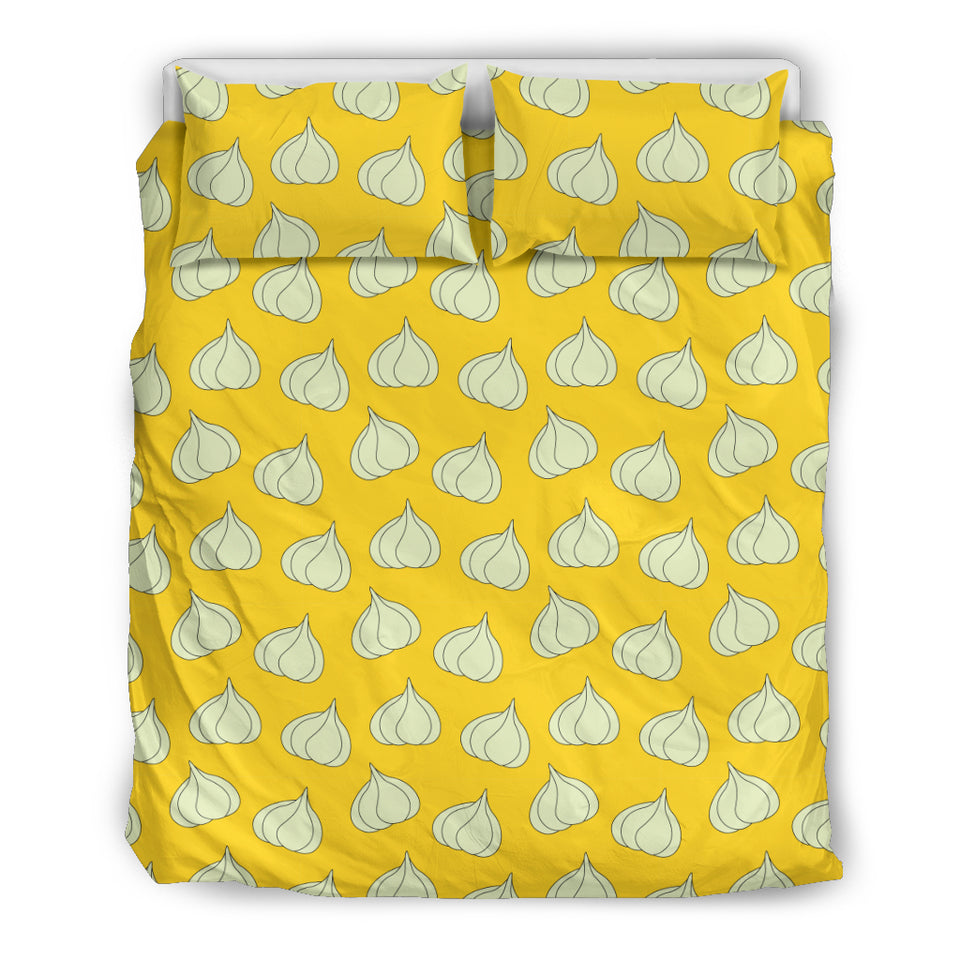 Garlic Pattern Yellow background Bedding Set