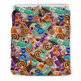 Halloween Candy Pattern Bedding Set