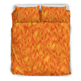 Red Flame Fire Pattern Bedding Set