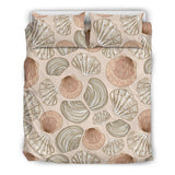 Shell Pattern Background Bedding Set