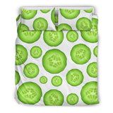 Sliced Cucumber Pattern Bedding Set