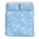 Snowflake Deer Pattern Bedding Set