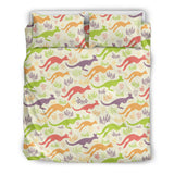 Colorful Kangaroo Pattern Bedding Set